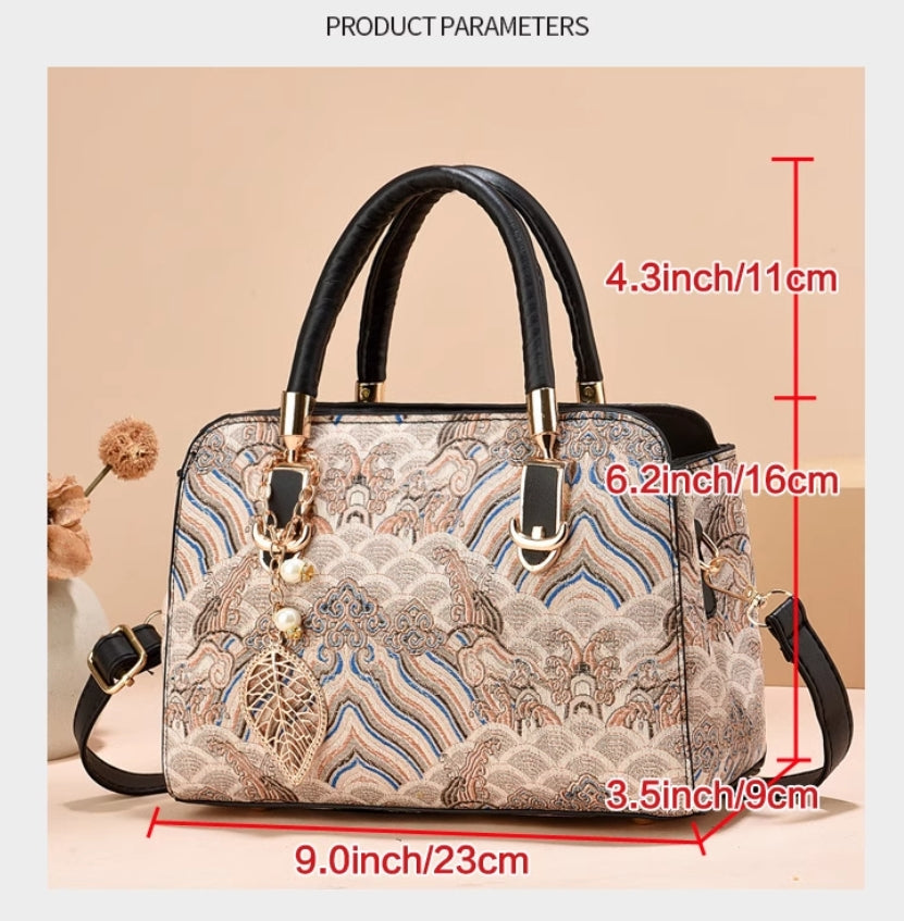 Chinese-style embroidered mom's bag