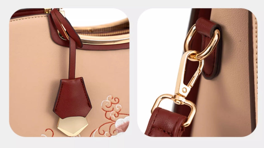 Peony Flower Chinese-style Embroidery Women's Bag - Mom's Edition - New Chinese-style Handbag