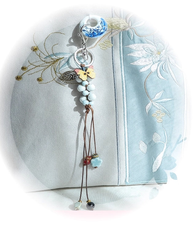 Large-capacity 16-inch computer-style traditional Chinese literary and ancient style Hanfu embroidered simple tote canvas bag, single-shoulder handbag for women