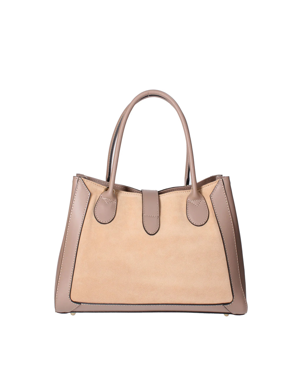 Jordana Women's Handbag Genuine Leather and Suede 07150-L110 TAUPE