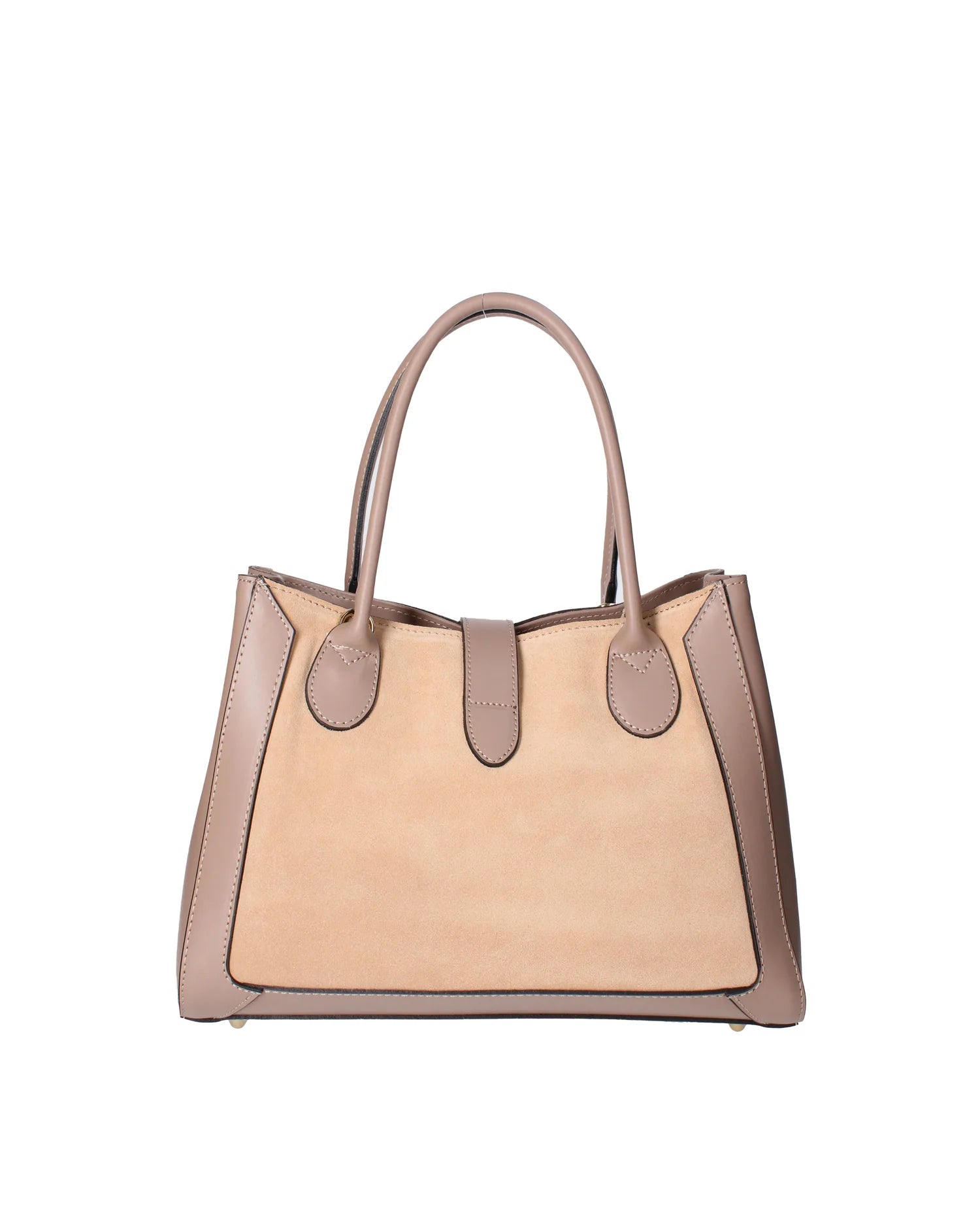 Jordana Women's Handbag Genuine Leather and Suede 07150-L110 TAUPE